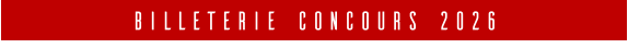 BILLETERIE concours 2026